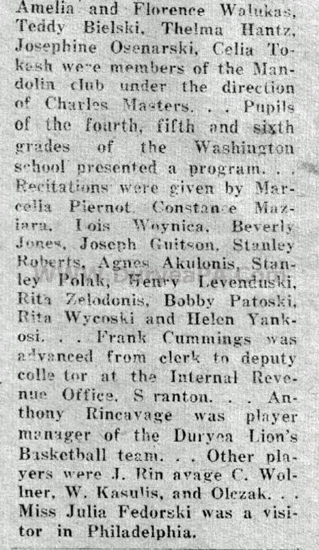 Duryea Pennsylvania Historical Homepage